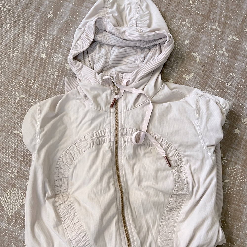 Ballet pink Lululemon reversible hoodie jacket